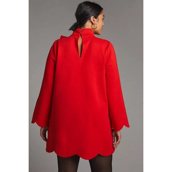 Maeve Neck Tie Shift Mini Dress size large - Picture 7 of 13